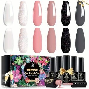3/$20  Women’s Gel Nail Polish Set 6 Colors NIB